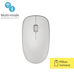 Mouse Sem Fio Rapoo Bluetooth Branco - Ra012