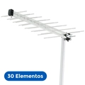 Antena Externa Aquario Log Para Tv 30 Elementos - Lu-30