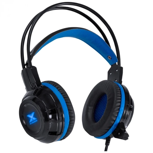 Fone de Ouvido Headset Gamer Taranis V2 P2 Com Microfone - Preto e Azul