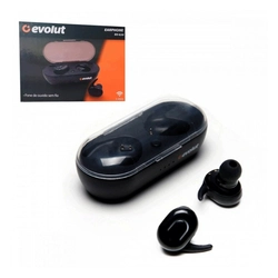 Fone De Ouvido Evolut Bluetooth 5.0 Sem Fio Preto - EO620