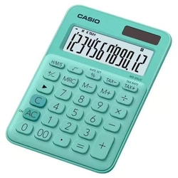 Calculadora De Mesa Casio Ms20uc 12 Dígitos Verde