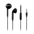 Fone de ouvido earbud preto PH354