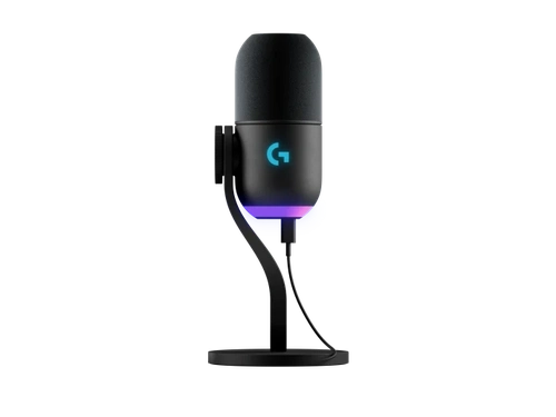 Microfone Logitech Yeti GX, Lightsync, Preto, USB - 988-000568