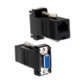 Adaptador Extensor Vga Femea Via Rj45 Até 30m Cat5/cat6 Ref. Le-5554