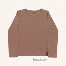 Blusinha Manga Longa Básica Fakini - Feminina