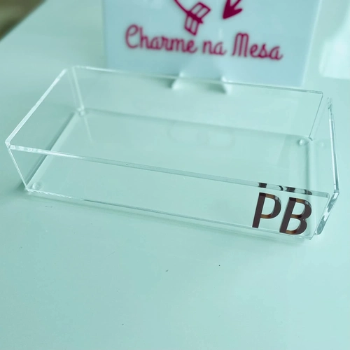 Bandeja P - Logo alto relevo inicial ou desenho