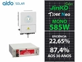 Gerador De Energia Solar Deye Hibrido Solo Romagnole Deye Gfh 5,85kwp Jinko Neo 585w Sun 5kw 2mppt 220v Ucb Litio 12,96k
