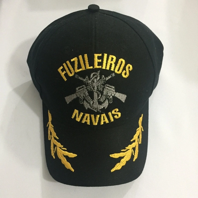 Boné Bordado Fuzileiro Navais (Aba Bordada)