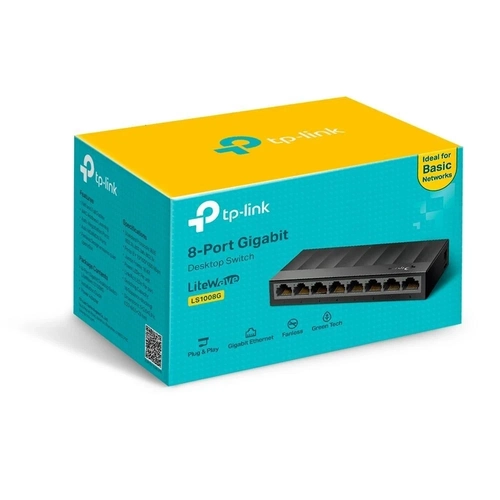 Switch 8 Portas Gigabit 10/100/1000 Tp-link - Ls1008g