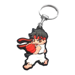Chaveiro Geek Emborrachado Ryu Street Fighter