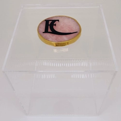 Caixa Seringas da semana Quartzo  - Logo alto relevo inicial ou desenho