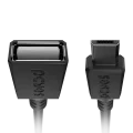 ADAPTADOR OTG MICRO USB PARA USB 2.0 15CM PRETO - PAMUP-15 - PCYES