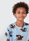 Conjunto Pijama Manga Curta Estampado Peixinhos Hering - Masculino