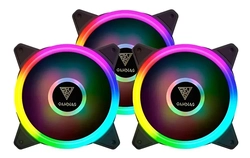 Kit Cooler FAN com 3 Unidades Gamdias Aelous 120mm RGB Lite - M2-1203