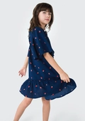 Vestido Curto Estampado Marinho Hering - Feminino