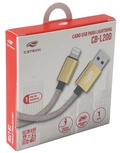 Cabo Usb-c Tipo-c Para Lightning C3tech 1M Dourado - Cb-cl200gd