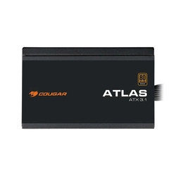 Fonte Cougar Atlas, 650W, 80 Plus Bronze, ATX 3.1, PFC Ativo, Preto - 31AA065001P01