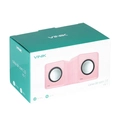 Caixa de Som 2.0 Usb 5v 2x 1w Com Controlador de Volume Rosa - Vs-01r