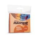 Bloco Adesivo 76X102mm Laranja Neon Maxprint