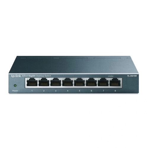 Switch 8 Portas Gigabit de Mesa 10/100/1000 Mbps Tl-sg108 Smb