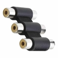 Adaptador Emenda Rca Tripla Femea (pct C/ 10 Peças) Ref. Le-5583