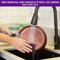 Frigideira Wok Rochedo Facilita Vermelho 24cm - Cxm / 6