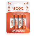 Pilha Aa Super Alcalina Lr6 Ps-008 C/4 Ebolt