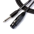 Cabo de Microfone Ninja Hg 0,20 Mm Conector P10/xlr Femea 20ft 6,10 Metros Preto