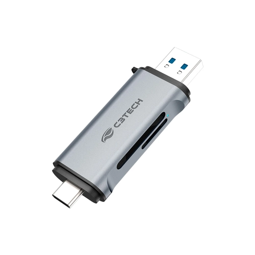 Hub Leitor De Memoria C3TECH SD/TF USB-USB-C - HU-L50GY