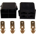 Conector 4 Vias C/ Terminais C/5 Preto Permak