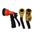 Mangueira Kepper Poliester 30mts Conector De Metal Laranja Com Preto
