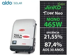 Gerador De Energia Solar Fronius Ondulada Romagnole Fronius Gf 13,95kwp Jinko Tiger Neo Mono 465w Symo 12.5kw 2mppt Trif 380v