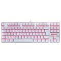 Teclado Mecânico REDRAGON KUMARA Branco Switch Vermelho - K552W-2 (PT-RED)
