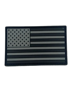 Bandeira emborrachada monocromática- Estados Unidos