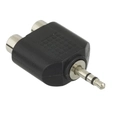 Adaptador P2 Macho P/ 2 Rca Femea (kit C/ 10) Mod. Le-5508 Preto