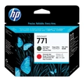 Cabeça De Impressão Hp 771a Preto Fosco/vermelho Pluk Ce017a