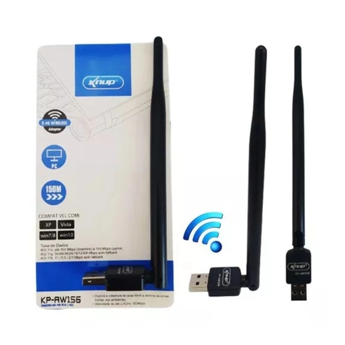Adaptador Wireless Usb 2.4g 150mbps Kp-aw156 wifi - Knup