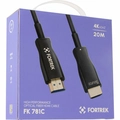 Cabo Hdmi Fibra Óptica 4k 20m Fortrek - Fk782c