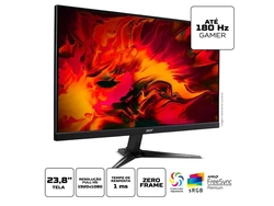Monitor Acer 23,8 Gamer Qg241y M3biip Led/ips Full Hd 180hz 1ms Hdmi Displayport Vesa - Um.qq1aa.30