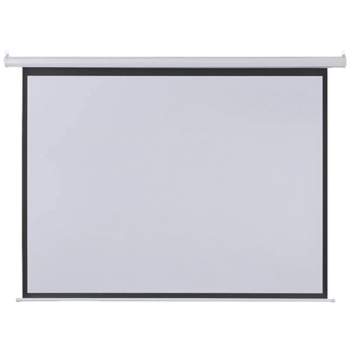 Tela de Projeção Retrátil Elétrica 2,03 X1,52m 100'' Com Controle Remoto Ac350 110v