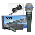 Microfone Mxt Dinamico Pro Bt-58a Metal Com Fio 4.5 Metros Od 5 Mm