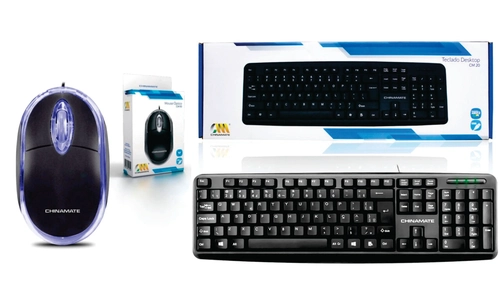 Kit Teclado e Mouse USB ABNT2 Chinamate