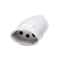 Tomada Desmontavel Daneva 2p+t  20a / 250v Ref.1618 Branca