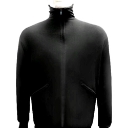 Blusa Agasalho Moletom Preta Zíper (IBM)