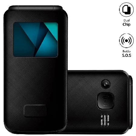 Celular Flip Vita Lite P9142 Preto
