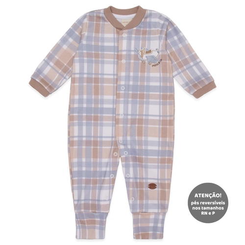 Macacão Manga Longa Estampado Suedine Masculino – Brinquedos Masculinos