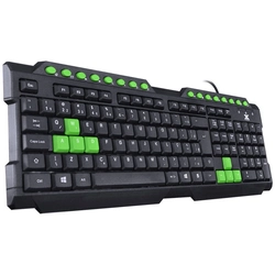 Teclado Gamer Vx Gaming Dragon V2 Abnt2 1.8m Preto Com Verde - Gt104