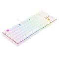 Teclado Mecanico Redragon Kumara Pro Lunar White RGB Switch Vermelho - K552W-RGB-PRO PT-RED
