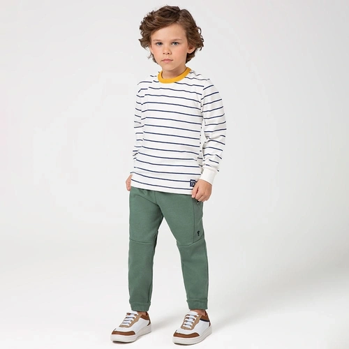 Calça Moletom Felpado Bolso Zíper e Recorte Onda Marinha - Masculina