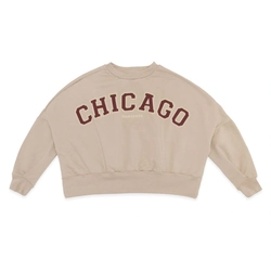 Blusão Moletom Estampado Chicago Pokotinha - Feminino